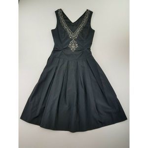 Theory Fit And Flare Dress Women 0 Black A30-02z